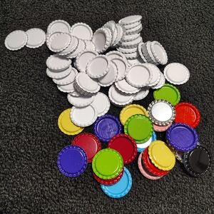 Lot of 132 Colorful Beer Bottle Caps Mixed Dent Free Great For Crafts